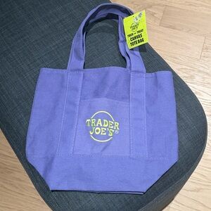 Trader Joe's Halloween Purple Mini Tote Bag